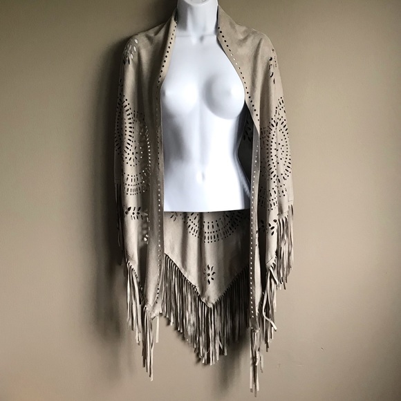 Maurices Accessories - MAURICES Faux Suede Ruana Wrap